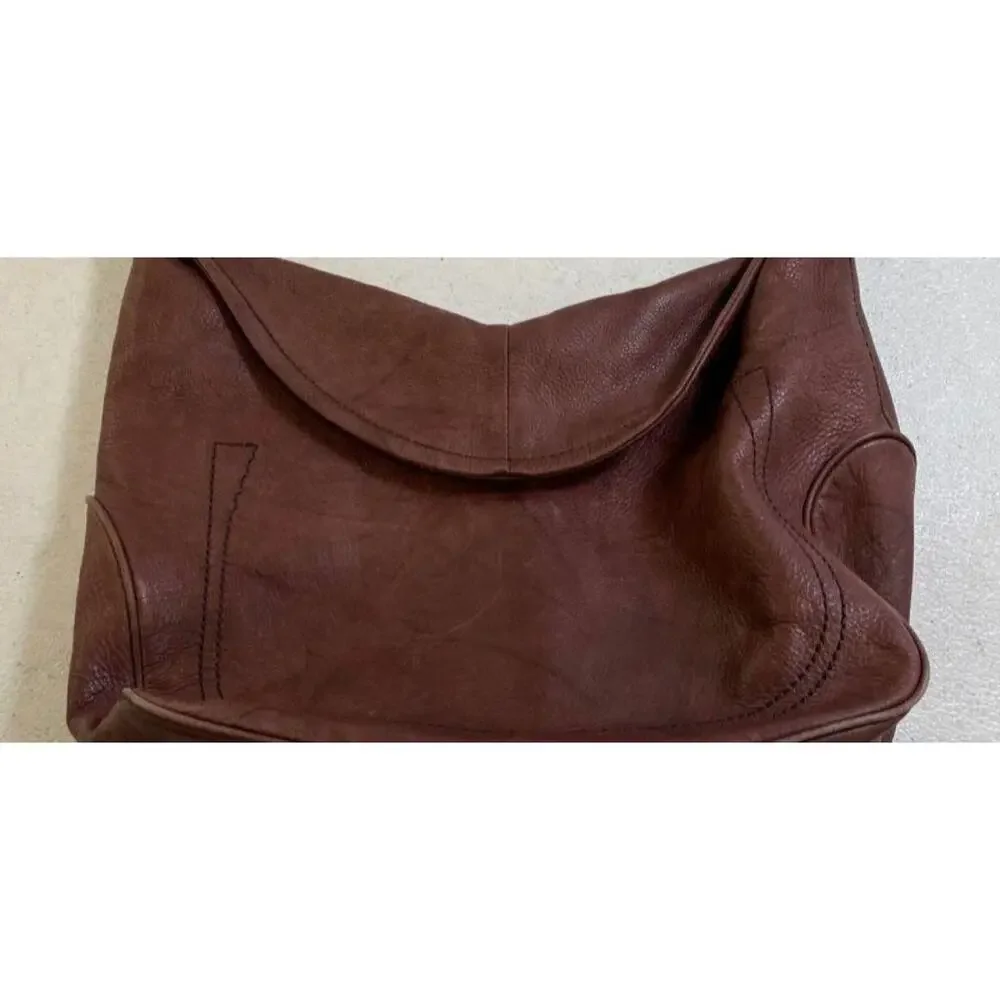 FRYE BROWN CAMPUS LEATHER HOBO BAG - Picture 4 of 8
